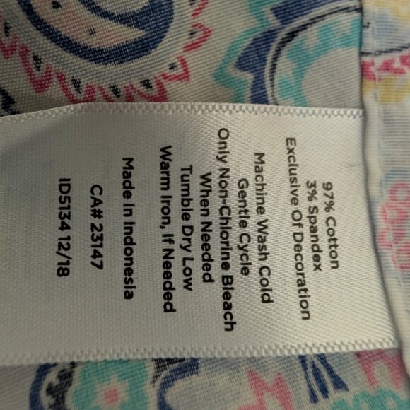 Talbots "Perfect Shirt", tailored & sleeveless, spring/summer paisley print 18WP - Picture 3 of 8